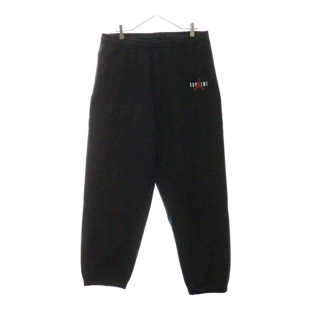 SUPREME(シュプリーム) 24AW ×NIKE Jordan Sweatpant ナイキ ジョーダン ロゴプリント スウェットパンツ ブラック HF0838-010