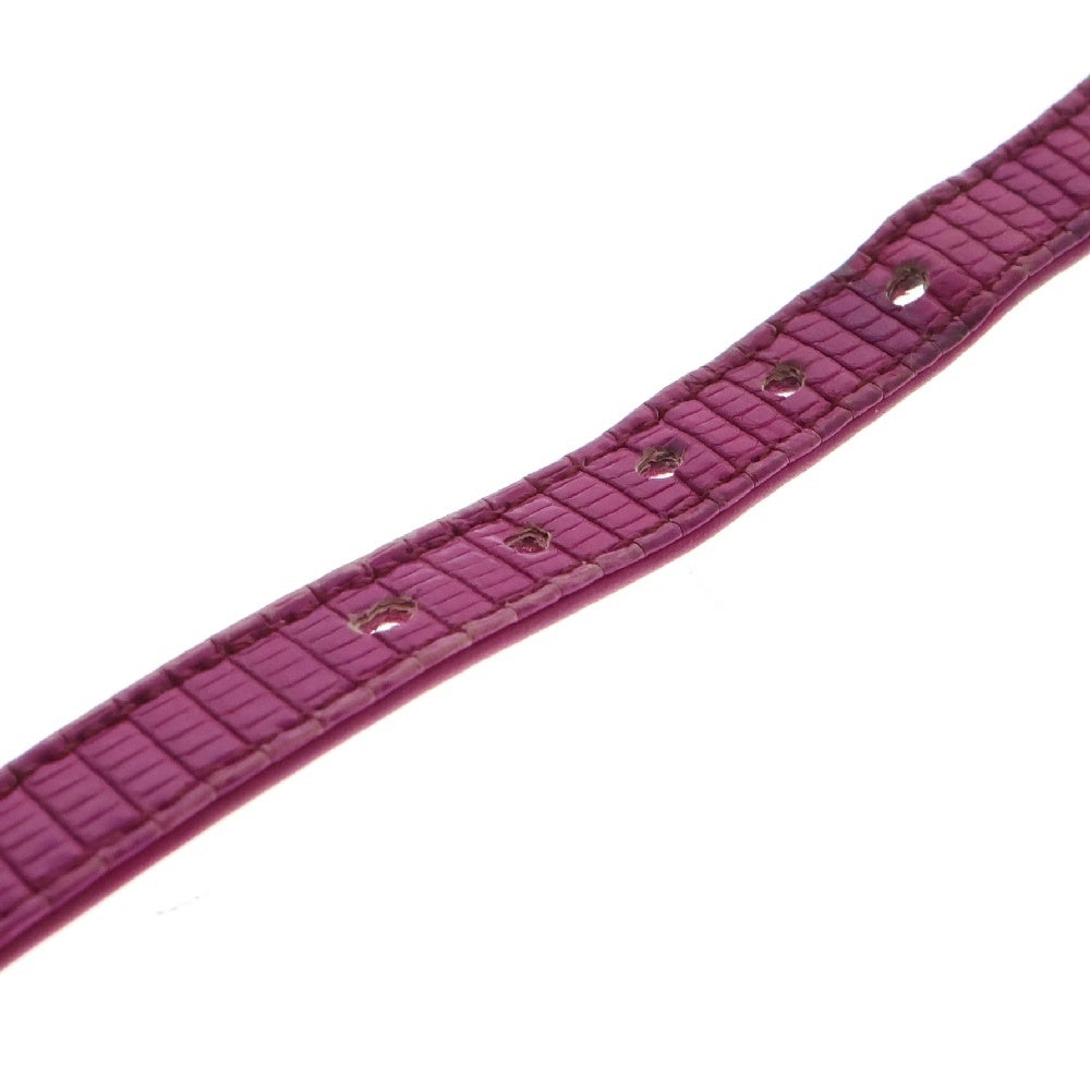 CHROME HEARTS(クロムハーツ) R&R SLIM TINY BUCKLE ロックンロール スリム タイニーバックル レザーブレスレット ピンク/シルバー