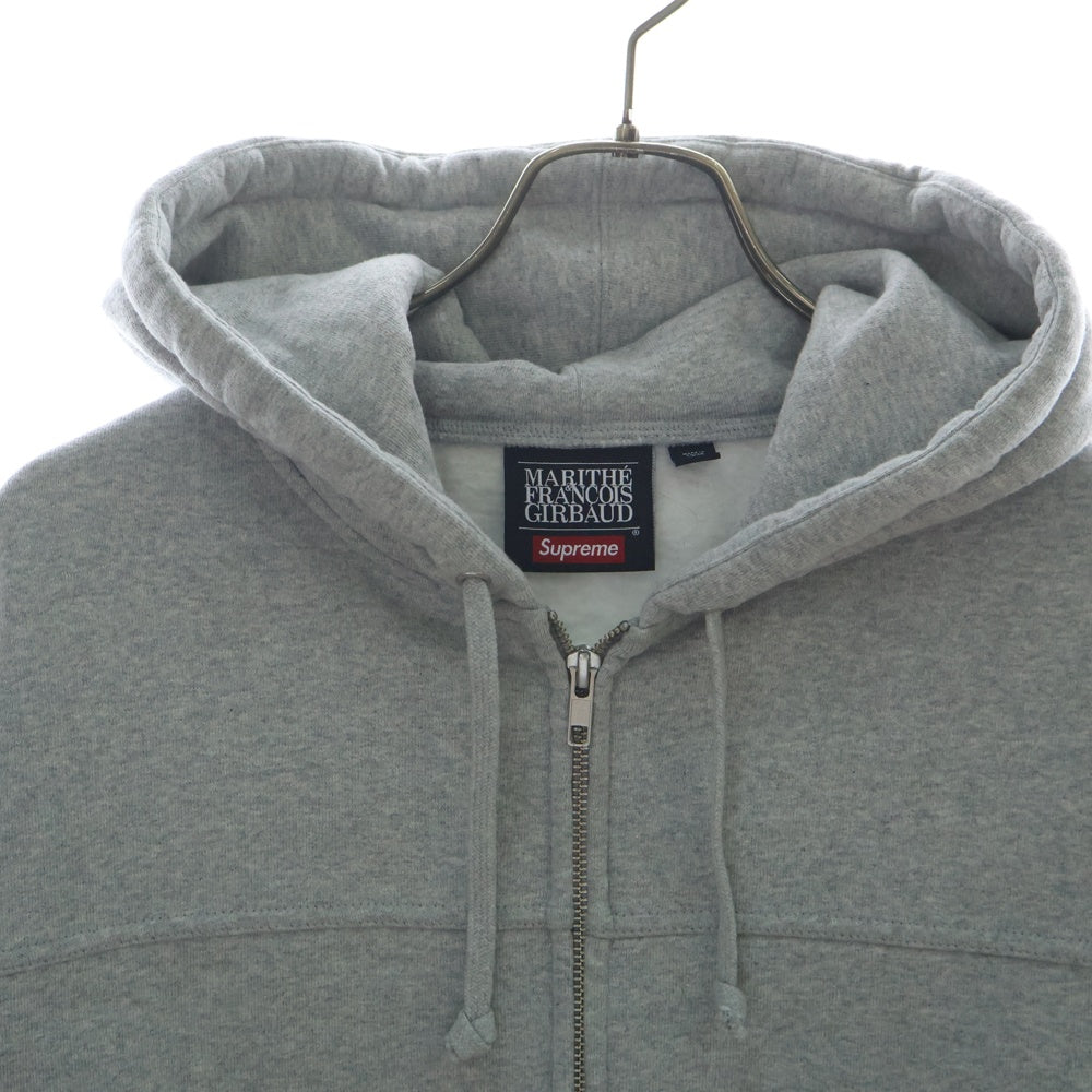 SUPREME(シュプリーム) 25SS ×Marithe Francois Girbaud Zip Up Hooded Sweatshirt マリテ フランソワ ジルボー ジップアップ スウェットパーカー グレー