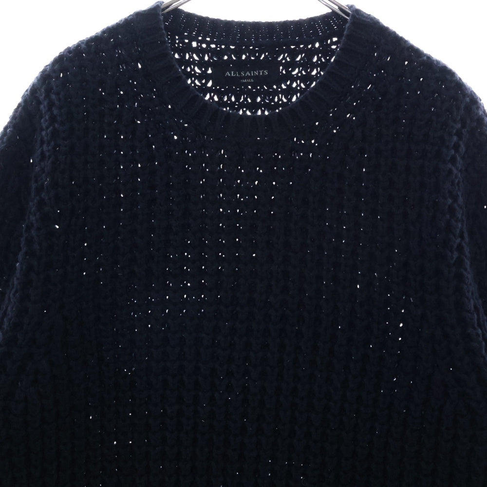 ALLSAINTS(オールセインツ) クルーネックニットセーター コットン ネイビー MK017M S-141