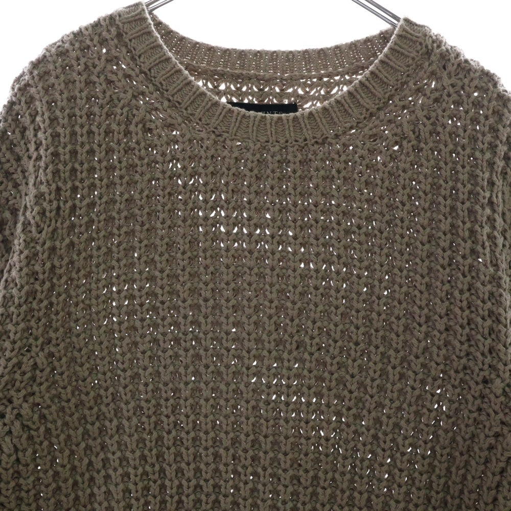 ALLSAINTS(オールセインツ) クルーネックニットセーター コットン ブラウン MK017M AS171073R