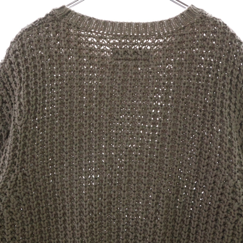 ALLSAINTS(オールセインツ) クルーネックニットセーター コットン ブラウン MK017M AS171073R