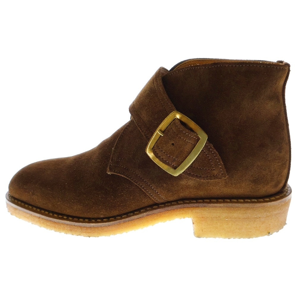 Tricker's(トリッカーズ) モンクストラップ スエードブーツ ブラウン L5102-1