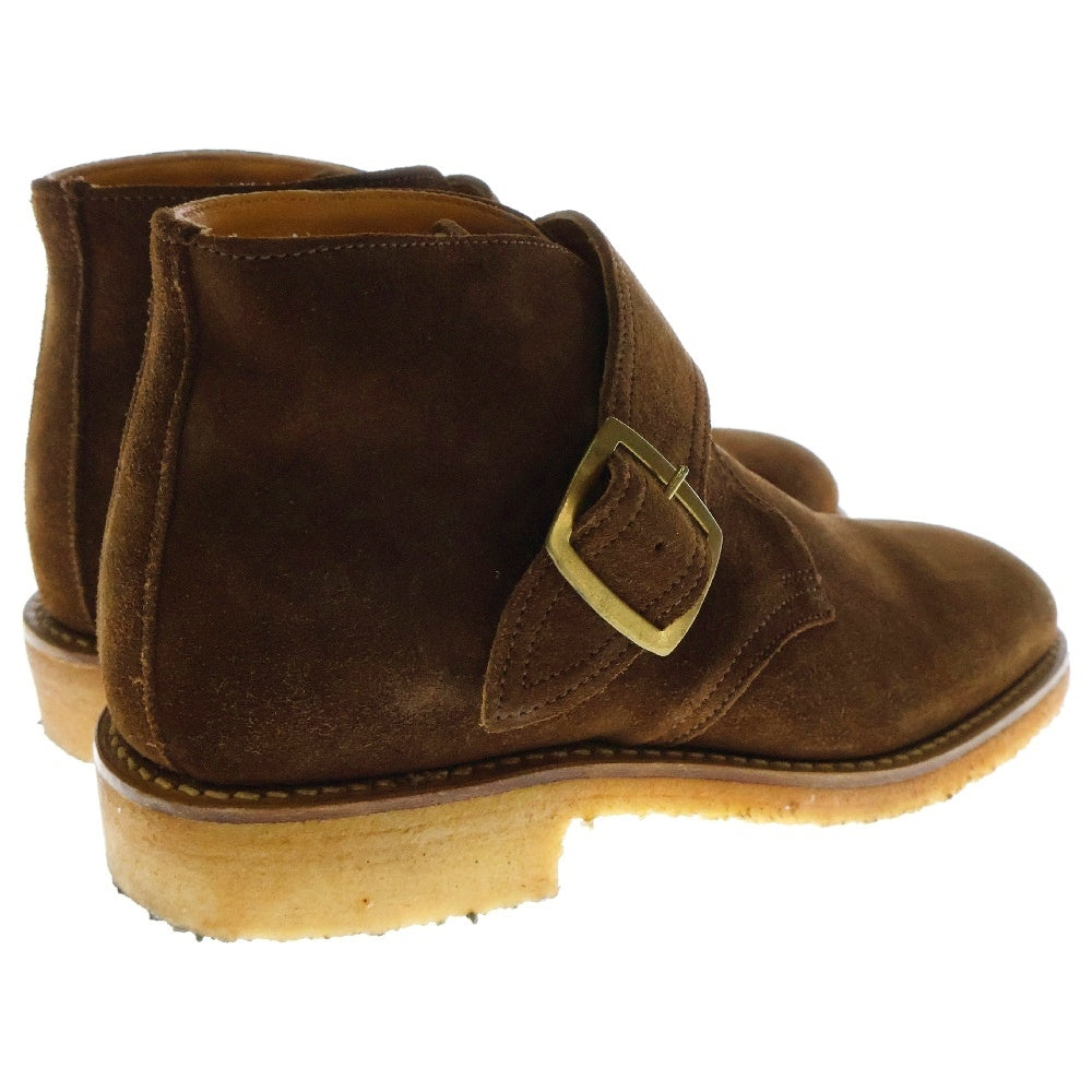 Tricker's(トリッカーズ) モンクストラップ スエードブーツ ブラウン L5102-1