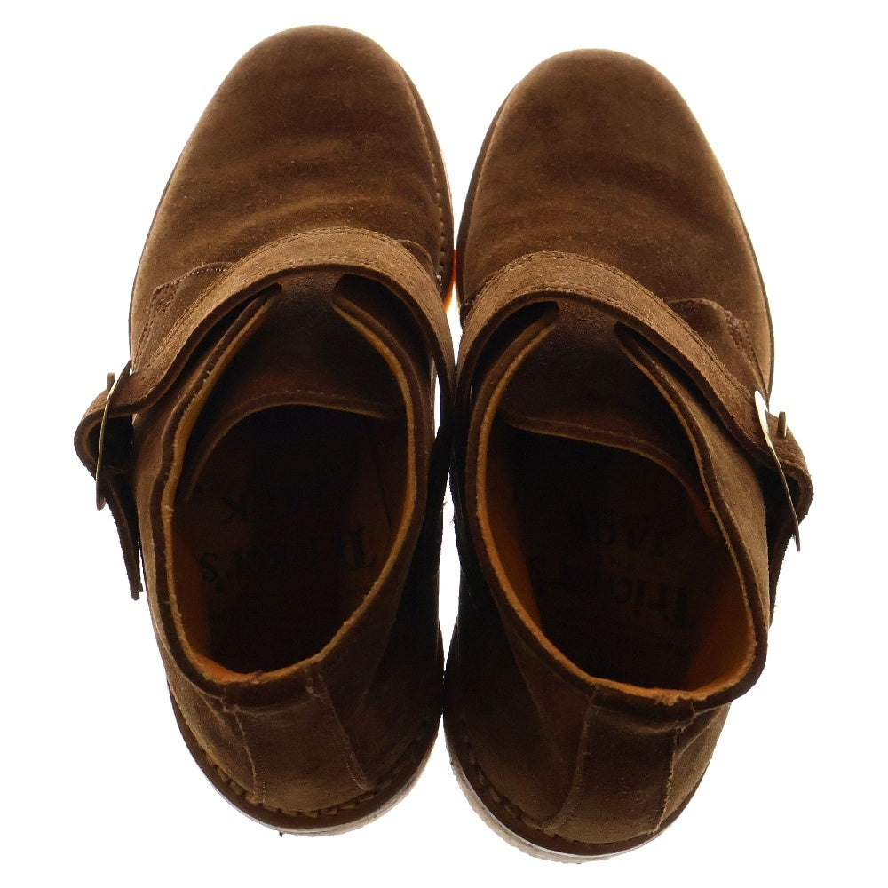 Tricker's(トリッカーズ) モンクストラップ スエードブーツ ブラウン L5102-1