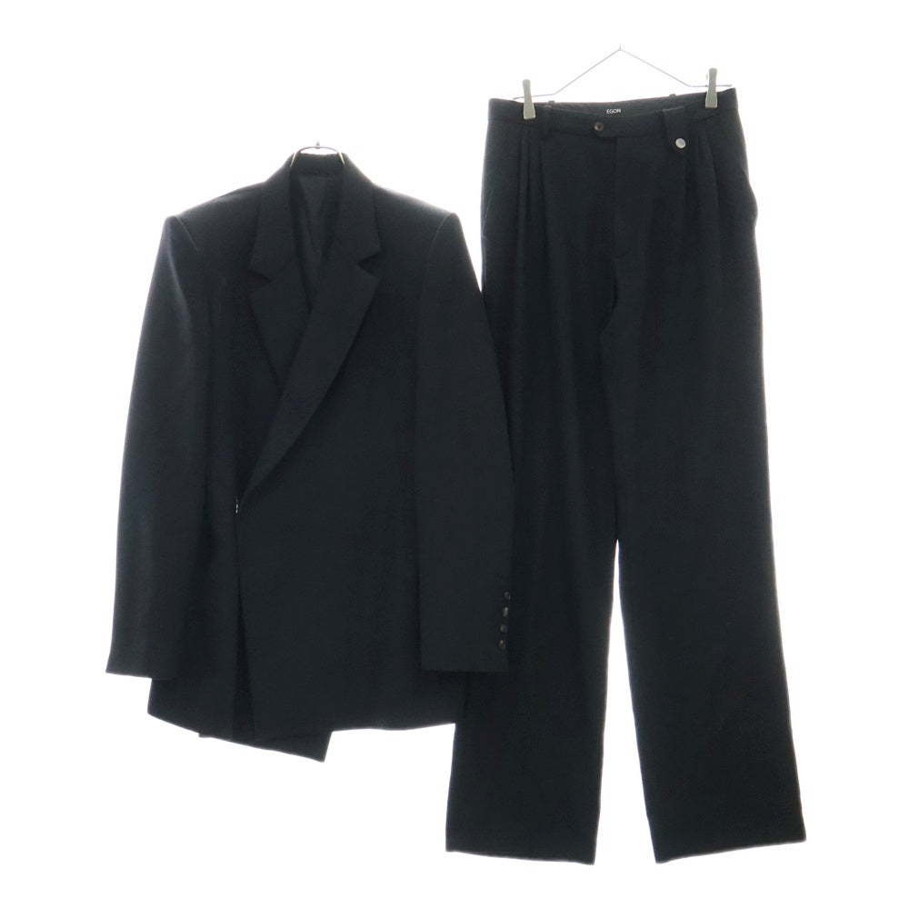 Egon Lab.(エゴンラボ) 21AW DOUBLE BREASTED BLAZER/WOOL PANTS ダブル ブレステッド ブレザー テーラードジャケット/ウール スラックス セットアップスーツ AW21JA002A/AW21TR002A