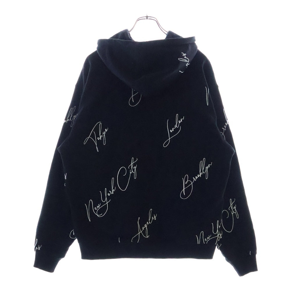 KITH(キス) 21AW City Script Hoodie シティ スクリプト フーディー スウェット プルオーバー パーカー ブラックKHM030347