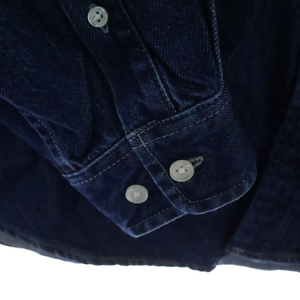SUPREME(シュプリーム) 24AW Small Box Shirt Rinsed Denim スモールボックスロゴ デニム 長袖シャツ インディゴ