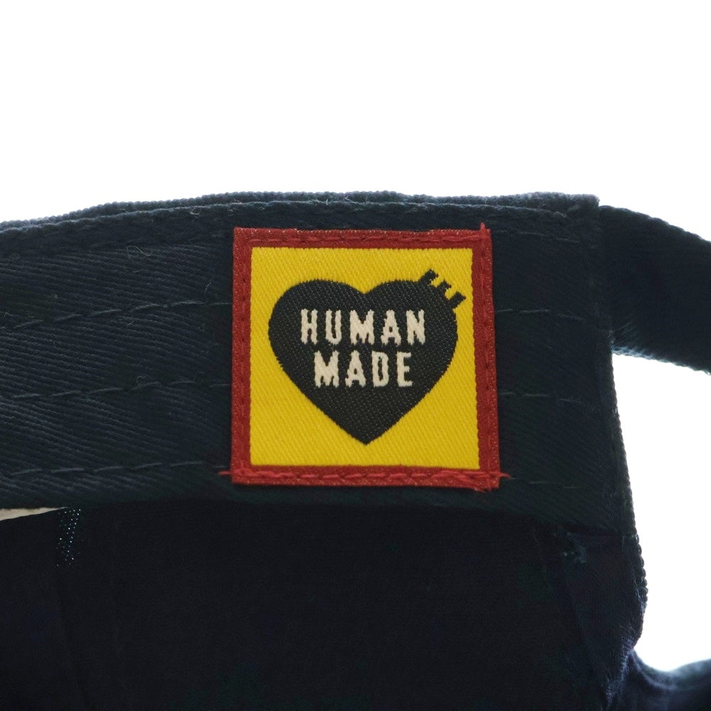 HUMAN MADE(ヒューマンメイド) Twill 6Panel Cap ワッペン ロゴ ツイル 6パネル キャップ 帽子 ネイビー