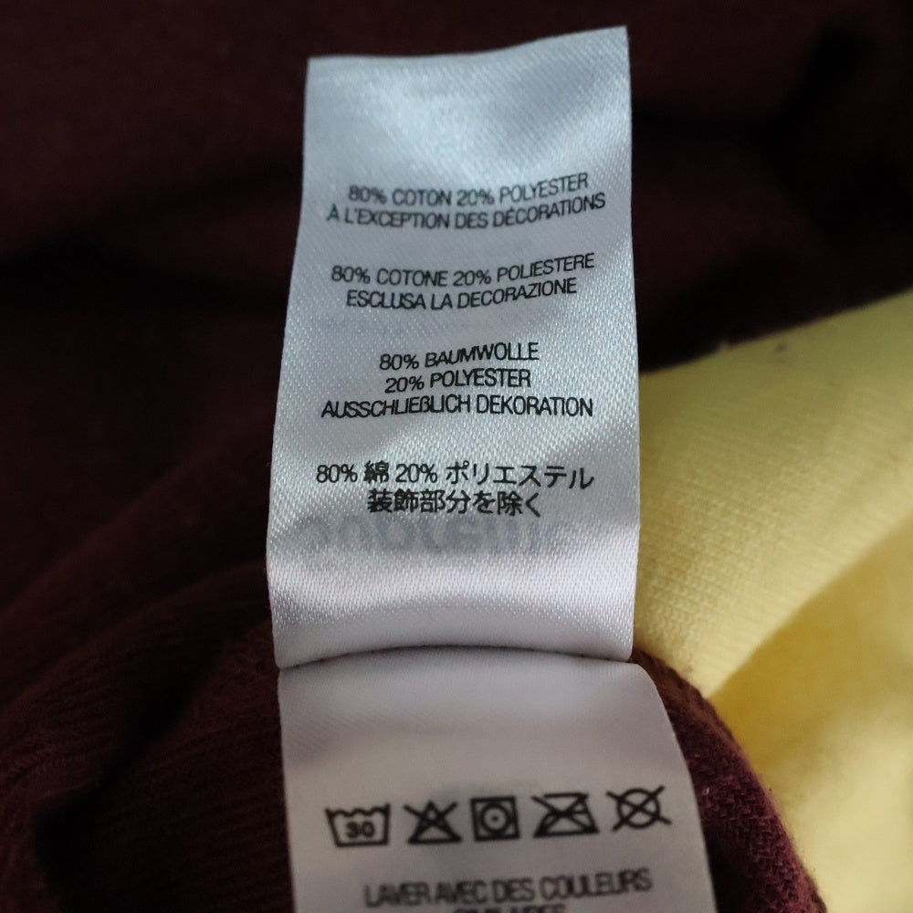 SUPREME(シュプリーム) 22AW Paneled Velor L/S Polo パネル ベロア 長袖ポロシャツ バーガンディ