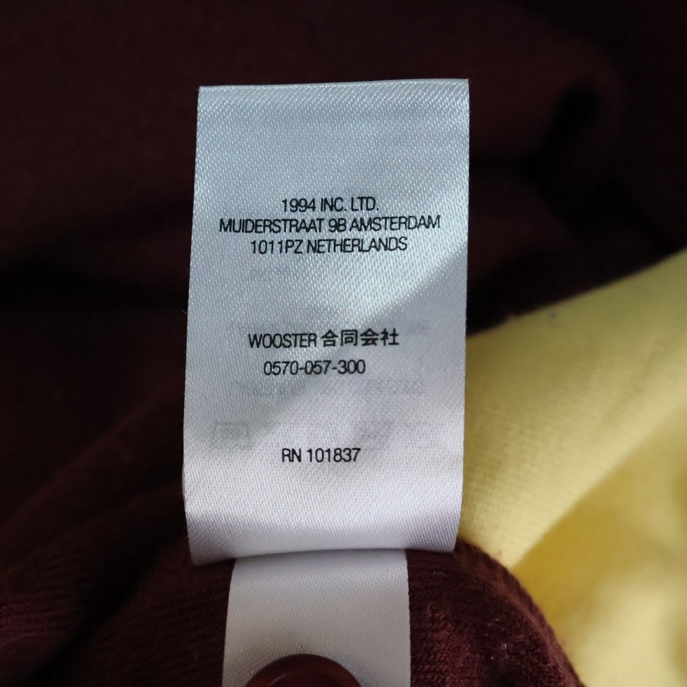 SUPREME(シュプリーム) 22AW Paneled Velor L/S Polo パネル ベロア 長袖ポロシャツ バーガンディ