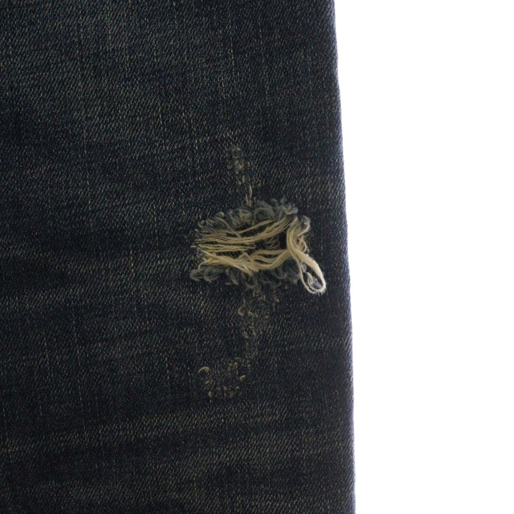 DENIM & SUPPLY RALPH LAUREN(デニム アンド サプライ ラルフローレン) ダメージ加工 刺し子 デニムパンツ インディゴ 288506831002