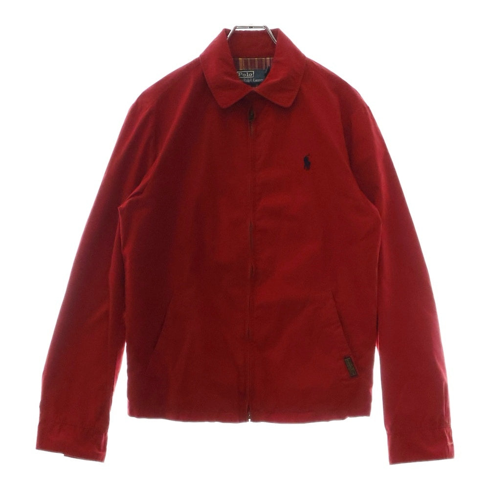 POLO RALPH LAUREN(ポロラルフローレン) Swing Top ロゴ刺繍 スイングトップ ジップアップジャケット レッド 7289019LLWB