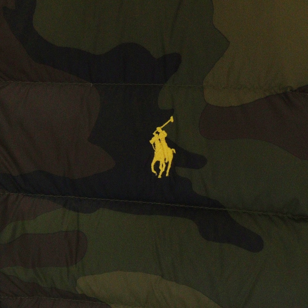POLO RALPH LAUREN(ポロラルフローレン) Camo Lightweight Down Jacket カモフラ ライトウェイト ナイロン ダウンジャケット カーキ 710717000001