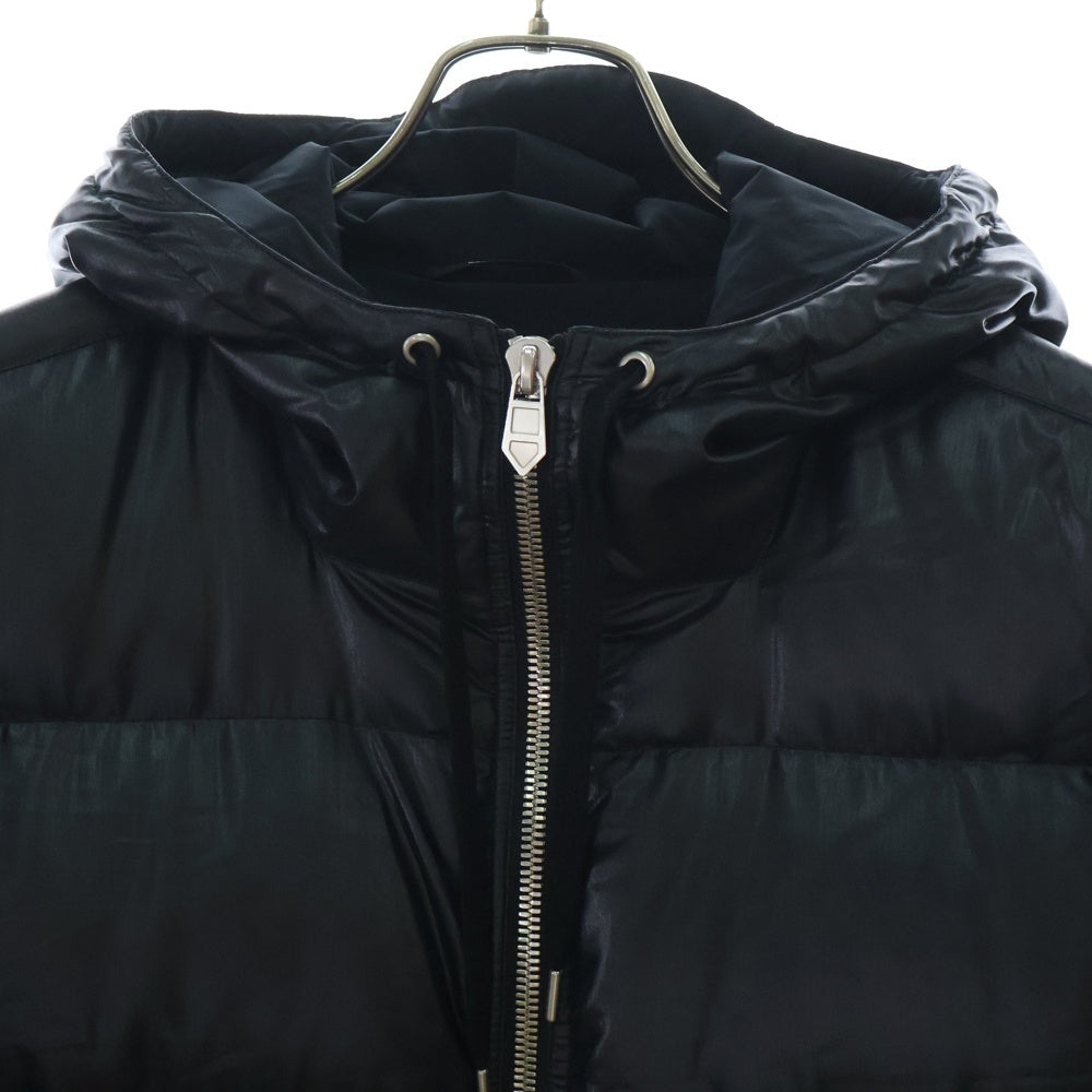 HERMES(エルメス) 22AW セリエボタン 2Way ジップアップ ナイロン ダウンジャケット ブラック