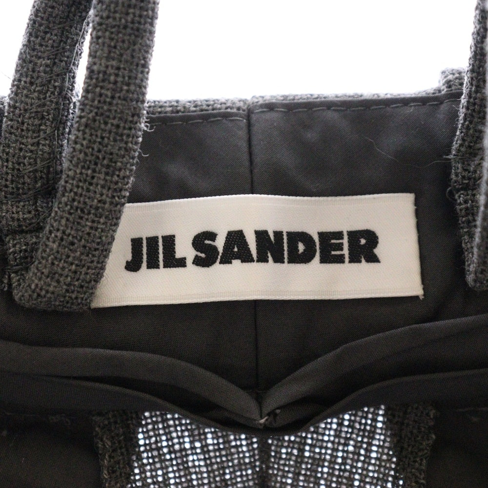 JIL SANDER(ジルサンダー) 21SS スラックス トラウザーズ ウール ロングパンツ グレー J21KA0208 J41398
