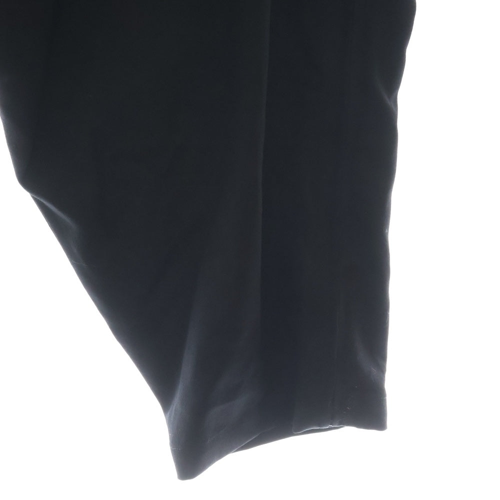 Yohji Yamamoto POUR HOMME(ヨウジヤマモト プールオム) 23AW GABARDINE Y-SIDE GUSSET DRAPED PANTS 脇マチ付ドレープパンツ ブラック HJ-P22-100