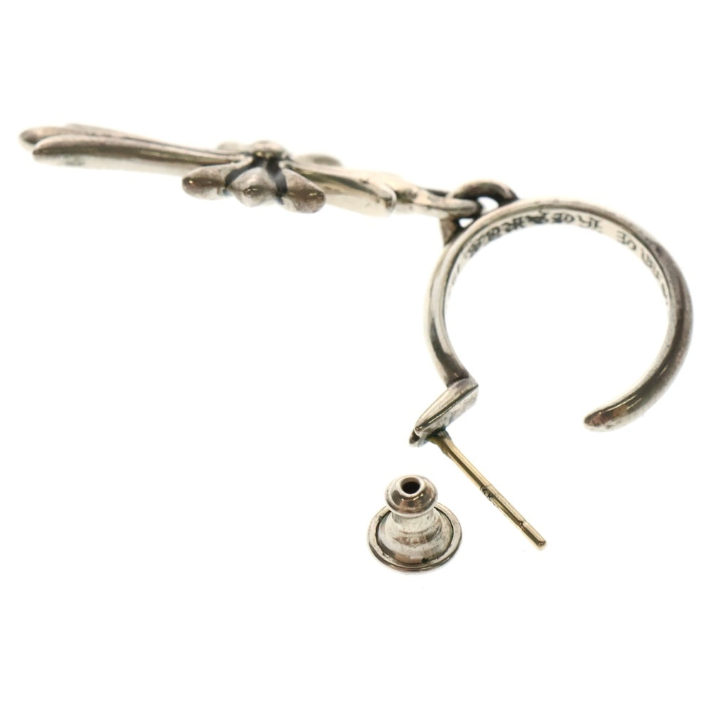 CHROME HEARTS(クロムハーツ) TINY CH CROSS タイニーCHクロス フープピアス シルバー BCA115