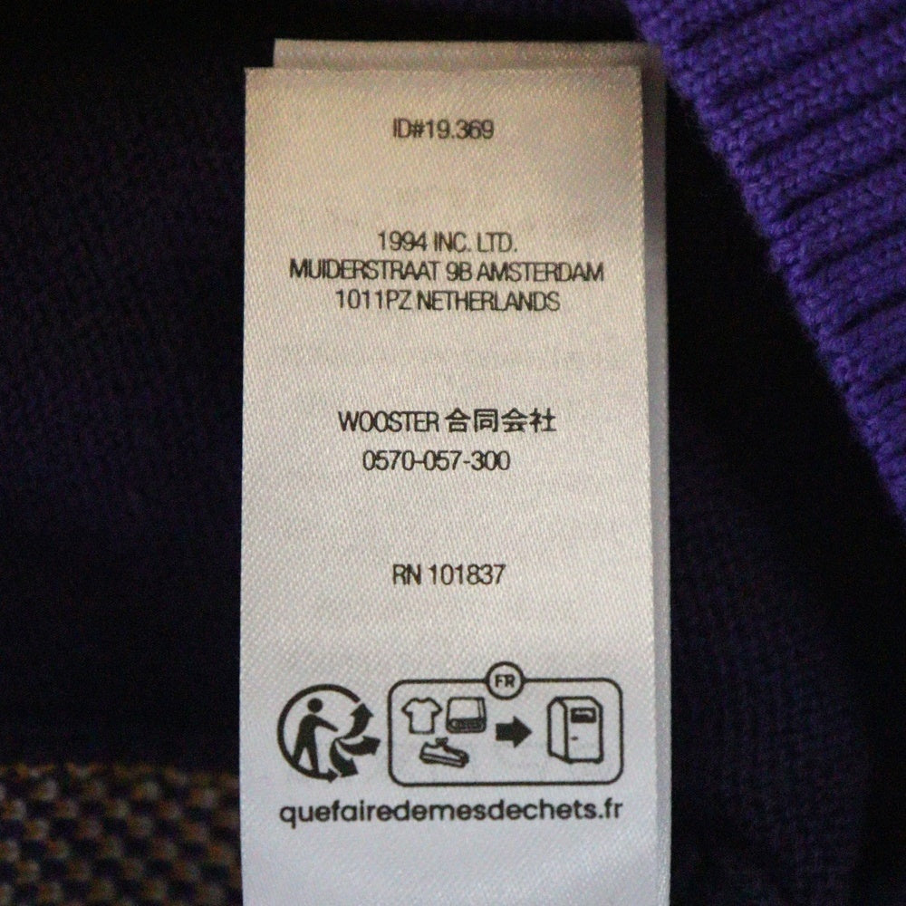 SUPREME(シュプリーム) 25SS ×Umbro Zip Up Sweater アンブロ ロゴ刺繍 コットン ジップアップ ニット セーター パープル