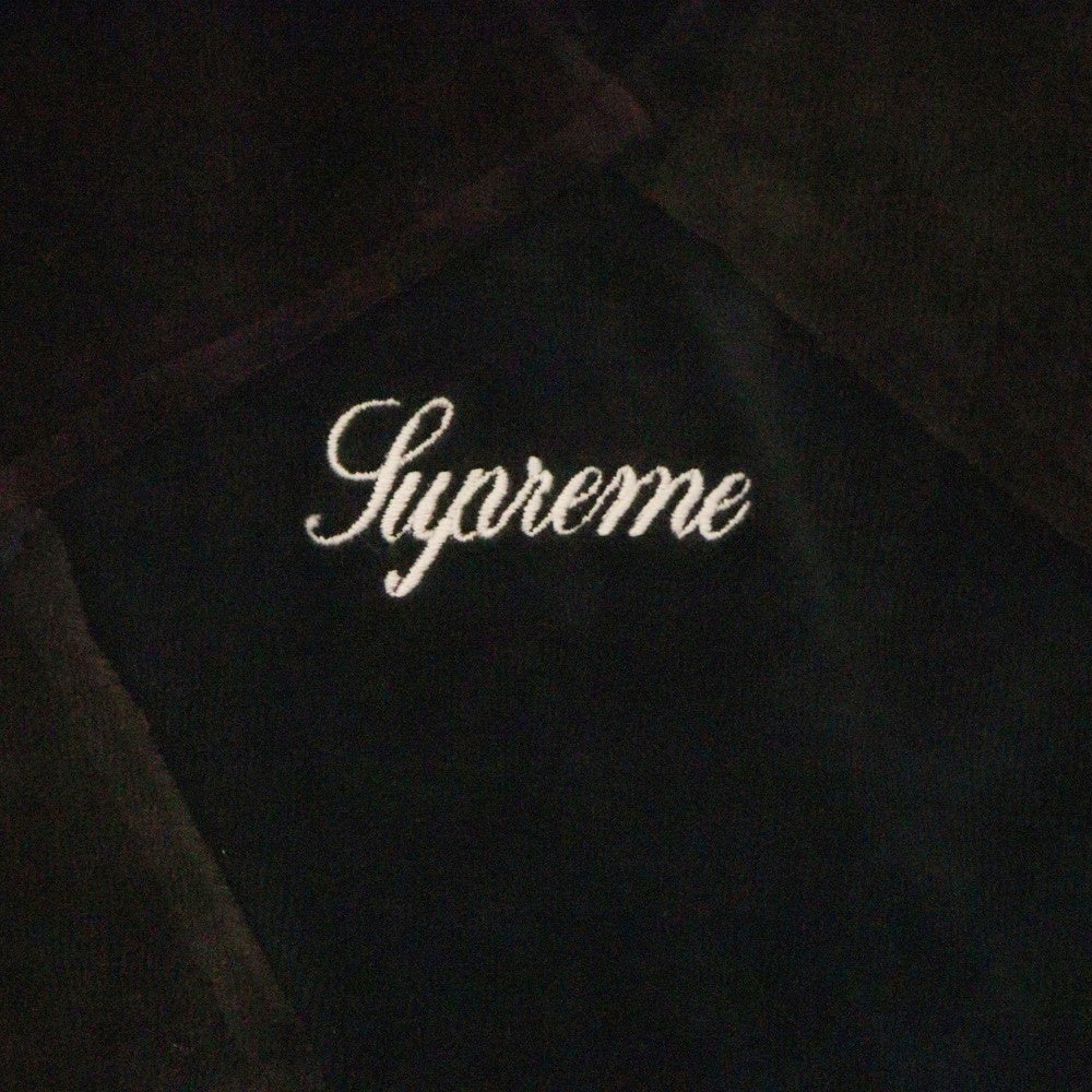 SUPREME(シュプリーム) 25SS Patchwork Velour Track Jacket パッチワーク ベロア ロゴ刺繍 ジップアップ トラックジャケット マルチ