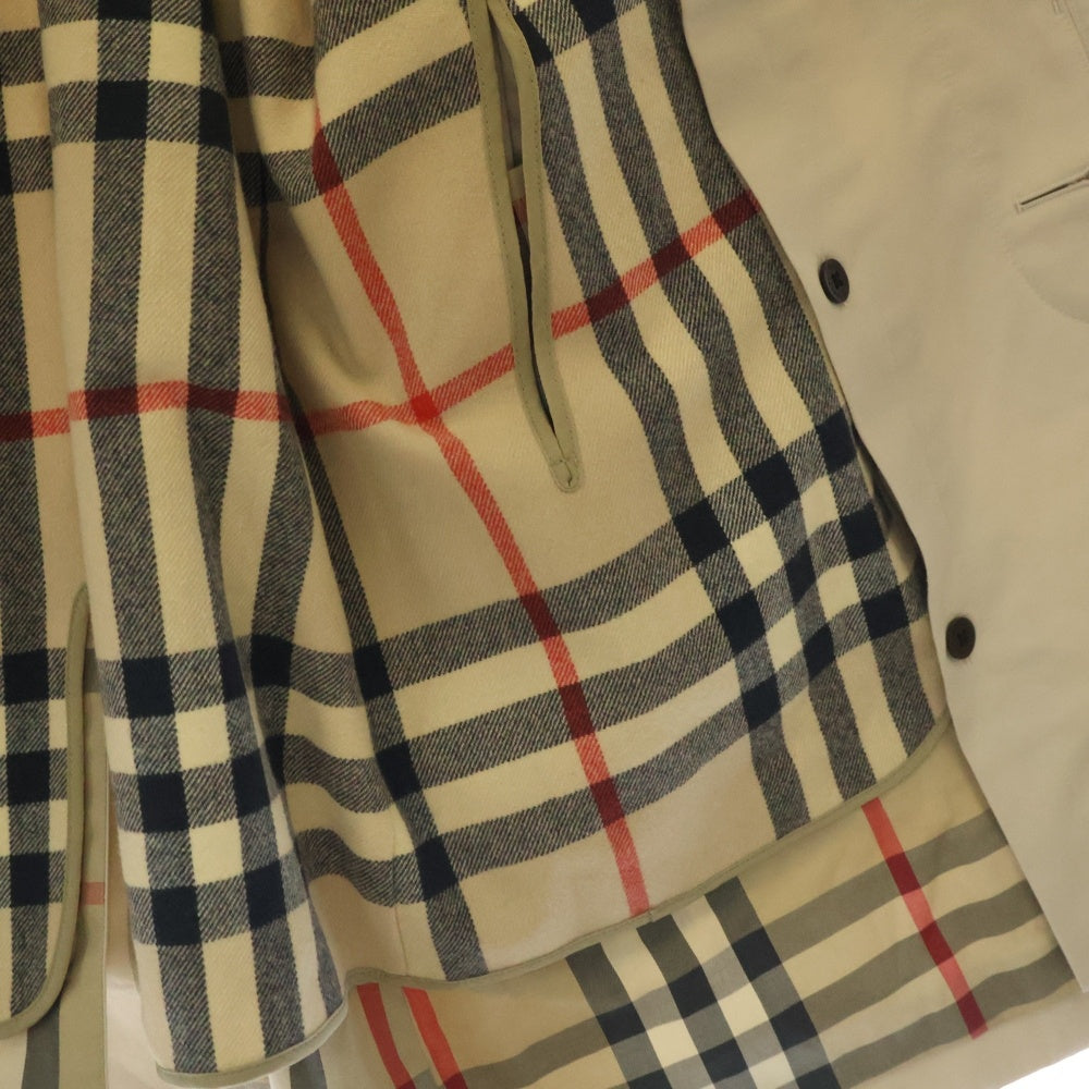BURBERRY LONDON(バーバリーロンドン) ノバチェック ウール ライナー付き ステンカラーコート ベージュ A1A85-877-03