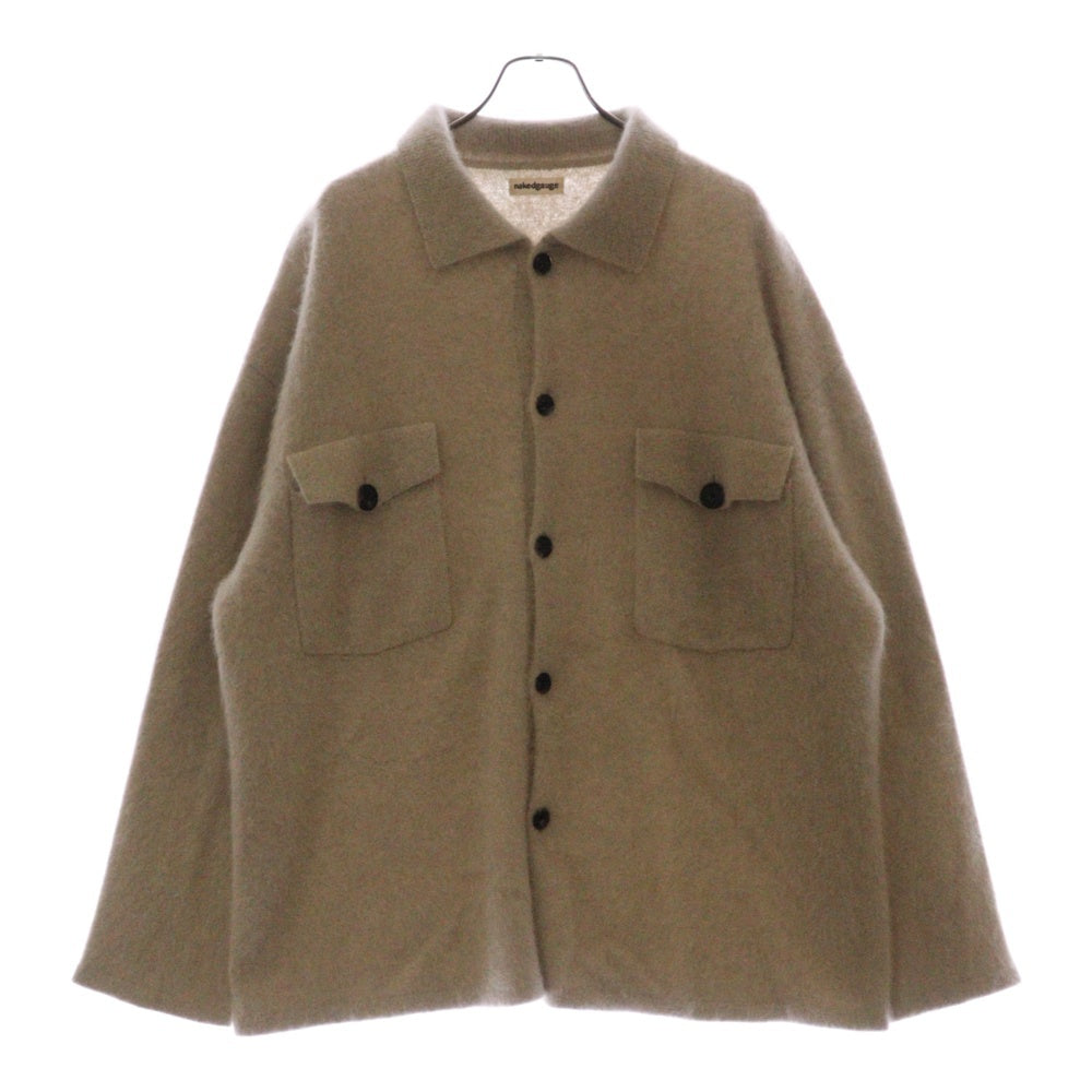 nakedgauge(ネイキッドゲージ) 24AW ニット オーバーシャツ ジャケット アイボリー NG24W-04SW01C