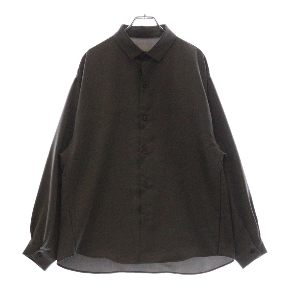 Lui's(ルイス) 21AW パウダーサテン ポリエステル 長袖シャツ グレー LUZ2001204A0005