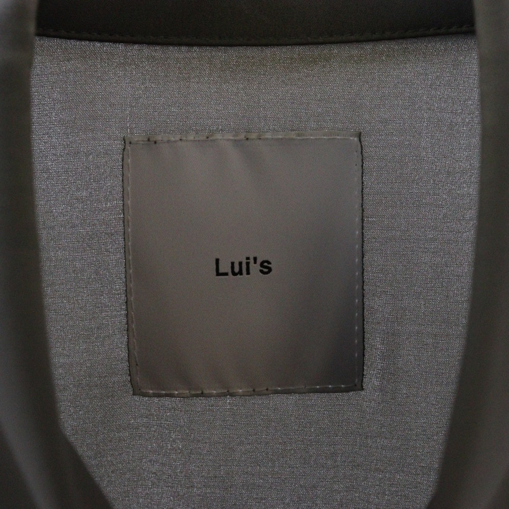 Lui's(ルイス) 21AW パウダーサテン ポリエステル 長袖シャツ グレー LUZ2001204A0005
