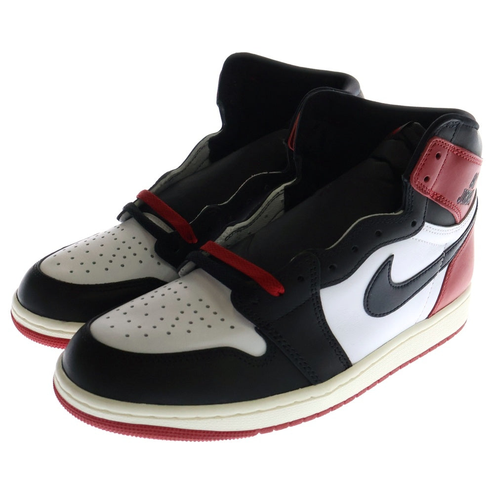 NIKE(ナイキ) AIR JORDAN 1 RETRO HIGH OG BLACK TOE REIMAGINED エアジョーダン レトロ ブラック トゥ ハイカットスニーカー レッド/ホワイト/ブラック US10/28cm DZ5485-106