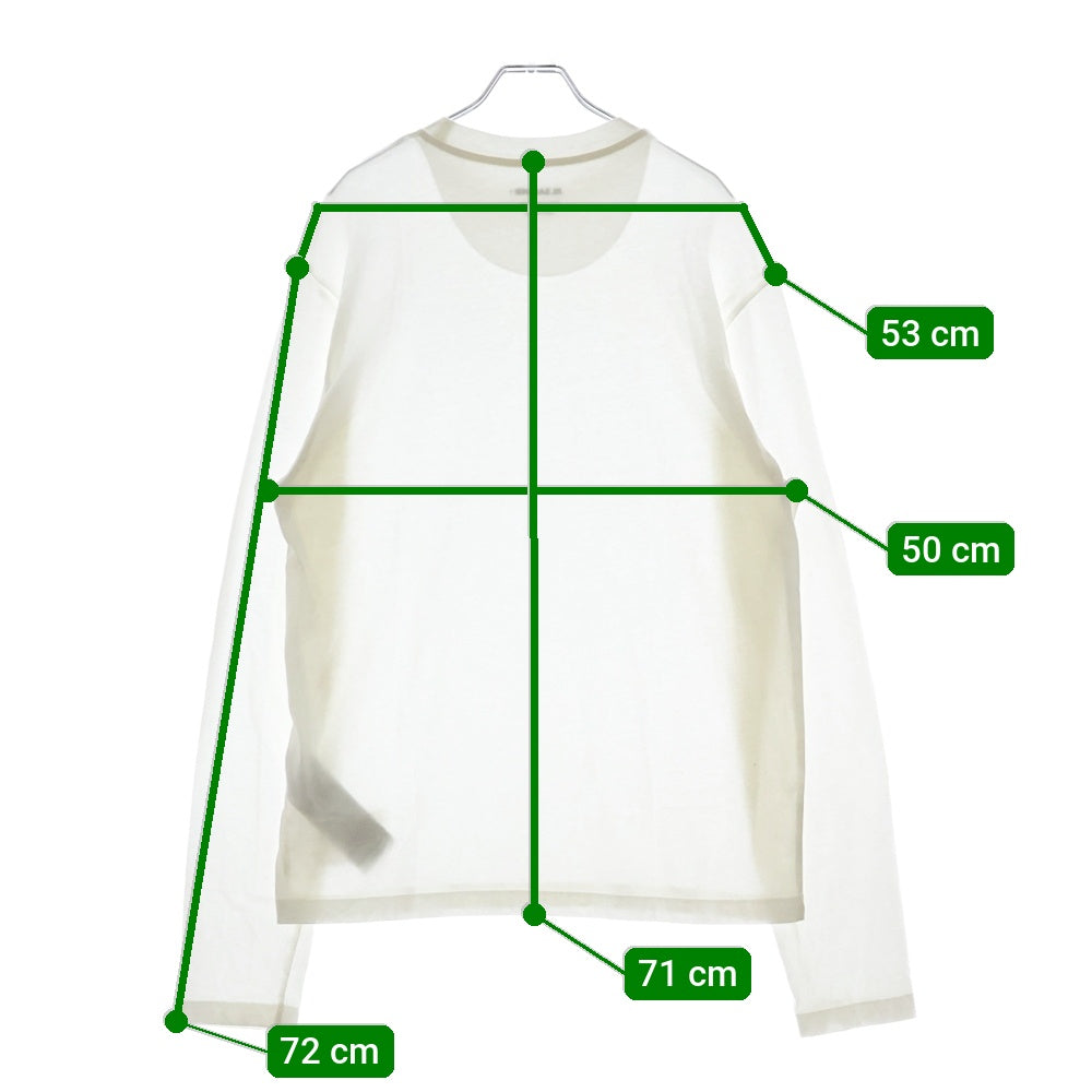 JIL SANDER +(ジルサンダープラス) 22AW T-SHIRT CN SS 3PACK 3枚セット クルーネック 長袖Tシャツ カットソー ホワイト J47GC0002