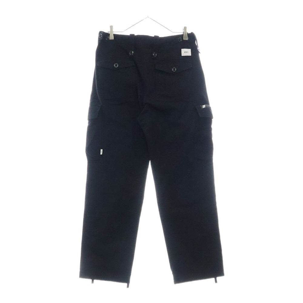 WTAPS(ダブルタップス) 23AW COTTON. TWILL TROUSERS コットン ツイル カーゴ トラウザーズ ロングパンツ ブラック 232WVDT-PTM06