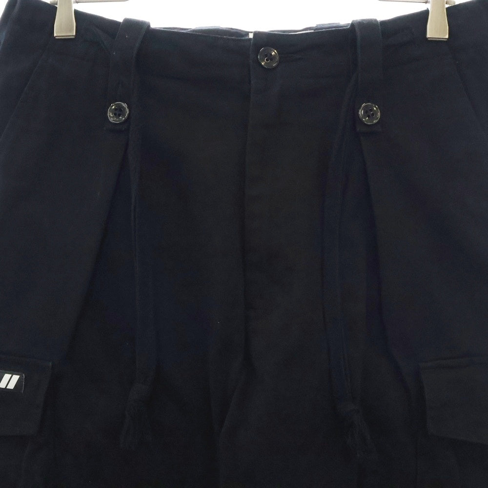 WTAPS(ダブルタップス) 23AW COTTON. TWILL TROUSERS コットン ツイル カーゴ トラウザーズ ロングパンツ ブラック 232WVDT-PTM06