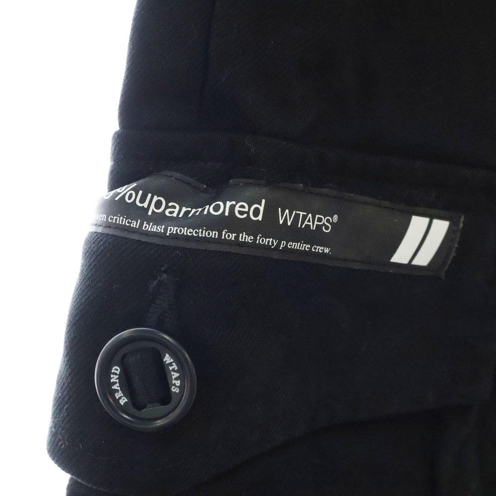 WTAPS(ダブルタップス) 23AW COTTON. TWILL TROUSERS コットン ツイル カーゴ トラウザーズ ロングパンツ ブラック 232WVDT-PTM06