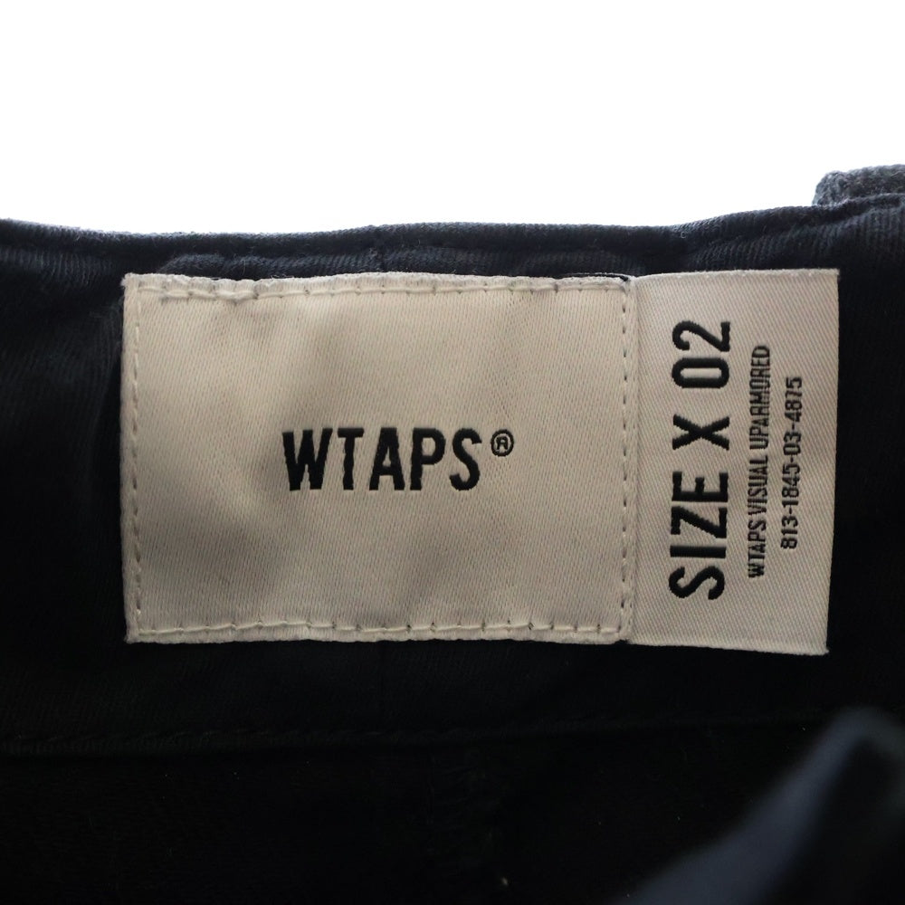 WTAPS(ダブルタップス) 23AW COTTON. TWILL TROUSERS コットン ツイル カーゴ トラウザーズ ロングパンツ ブラック 232WVDT-PTM06