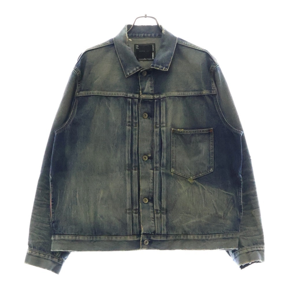 Sacai(サカイ) 24AW ×BEYONDEXX Denim Blouson ビヨンデックス デニム ブルゾン トラッカージャケット インディゴ 24-03521M
