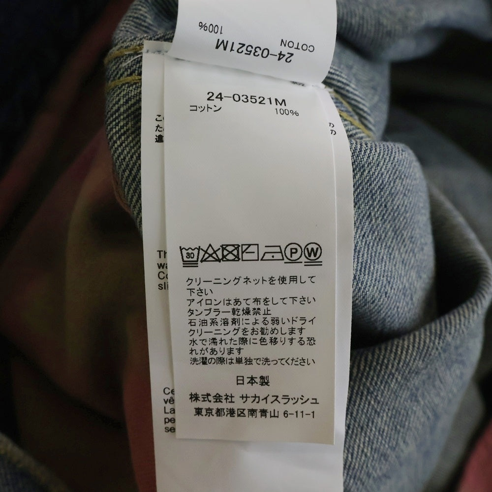 Sacai(サカイ) 24AW ×BEYONDEXX Denim Blouson ビヨンデックス デニム ブルゾン トラッカージャケット インディゴ 24-03521M