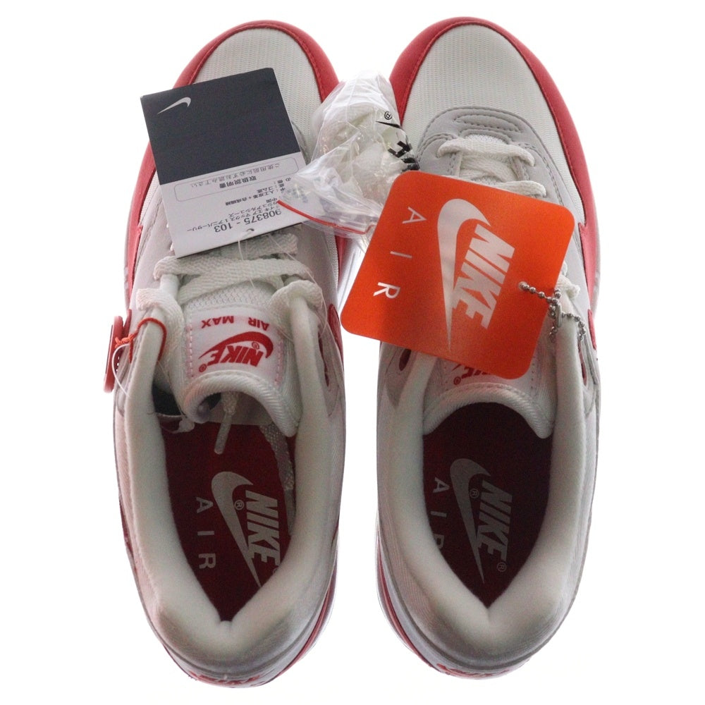 NIKE(ナイキ) AIR MAX 1 ANNIVERSARY エアマックス1 アニバーサリー ローカット スニーカー ホワイト/ブレッド US9/27cm 908375-103
