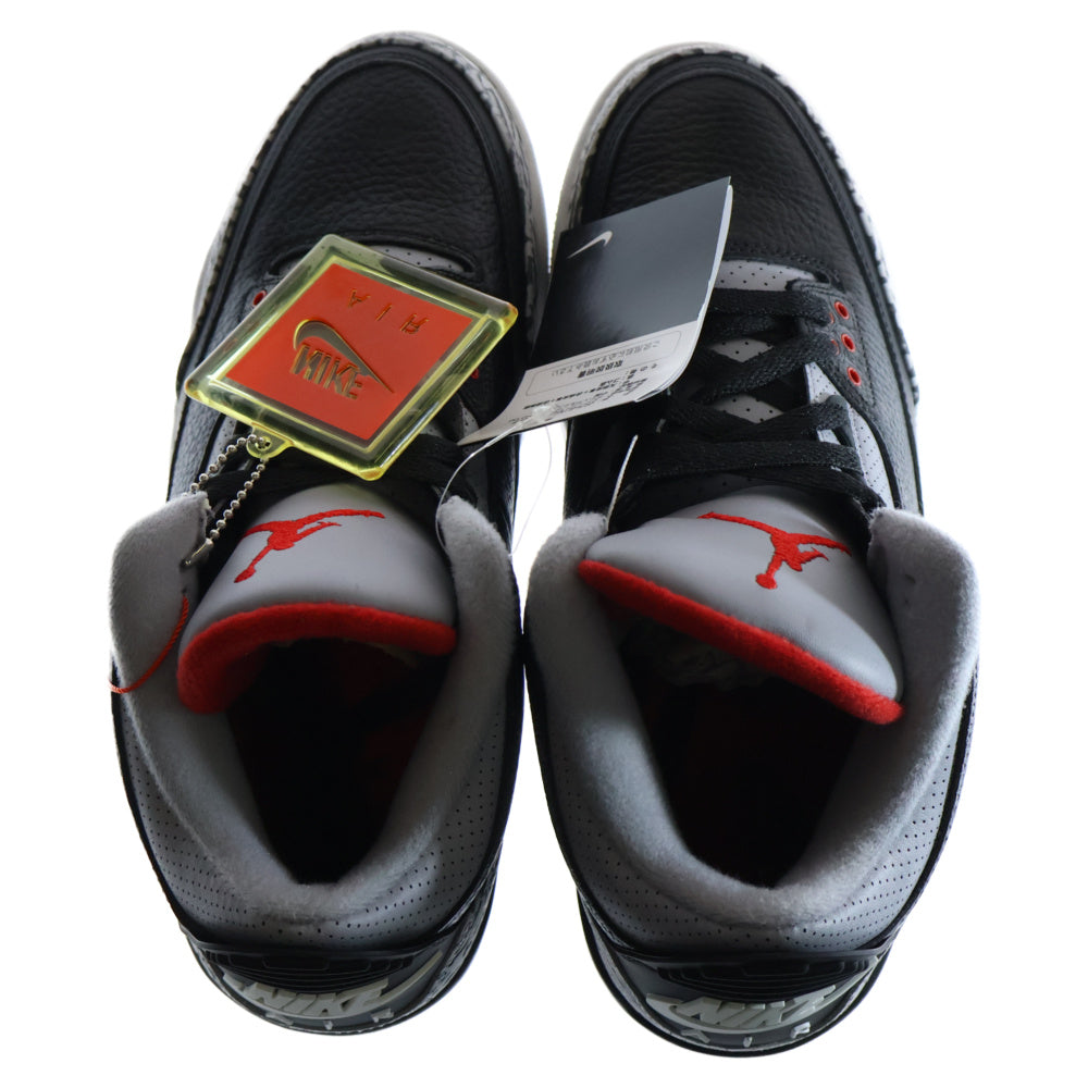 NIKE(ナイキ) AIR JORDAN 3 RETRO OG エアジョーダン ハイカットスニーカー ブラック/グレー US9/27cm 854262-001