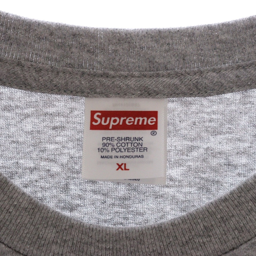 SUPREME(シュプリーム) 24AW Strawberries  L/S Tee ストロベリープリント ロングスリーブクルーネック 長袖Tシャツカットソー グレー