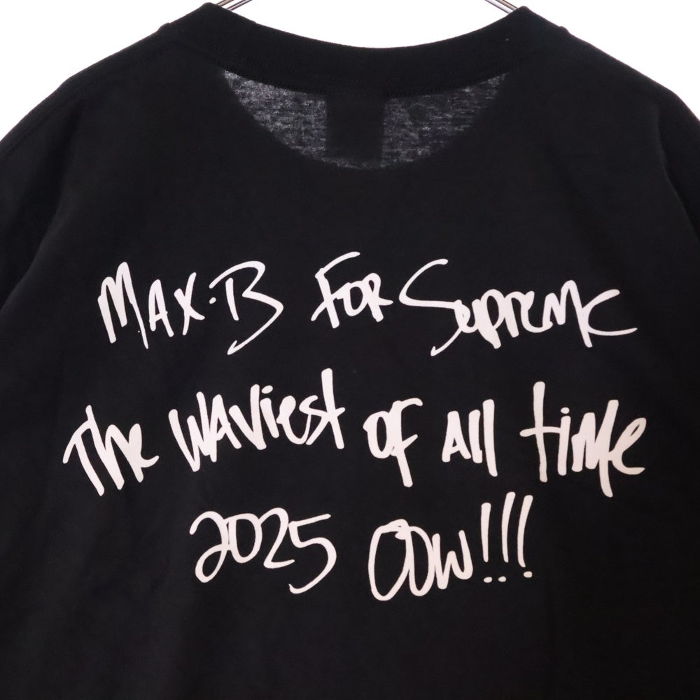 SUPREME(シュプリーム) 25SS Max B Tee マックスB フォトプリント クルーネック 半袖Tシャツ カットソー ブラック