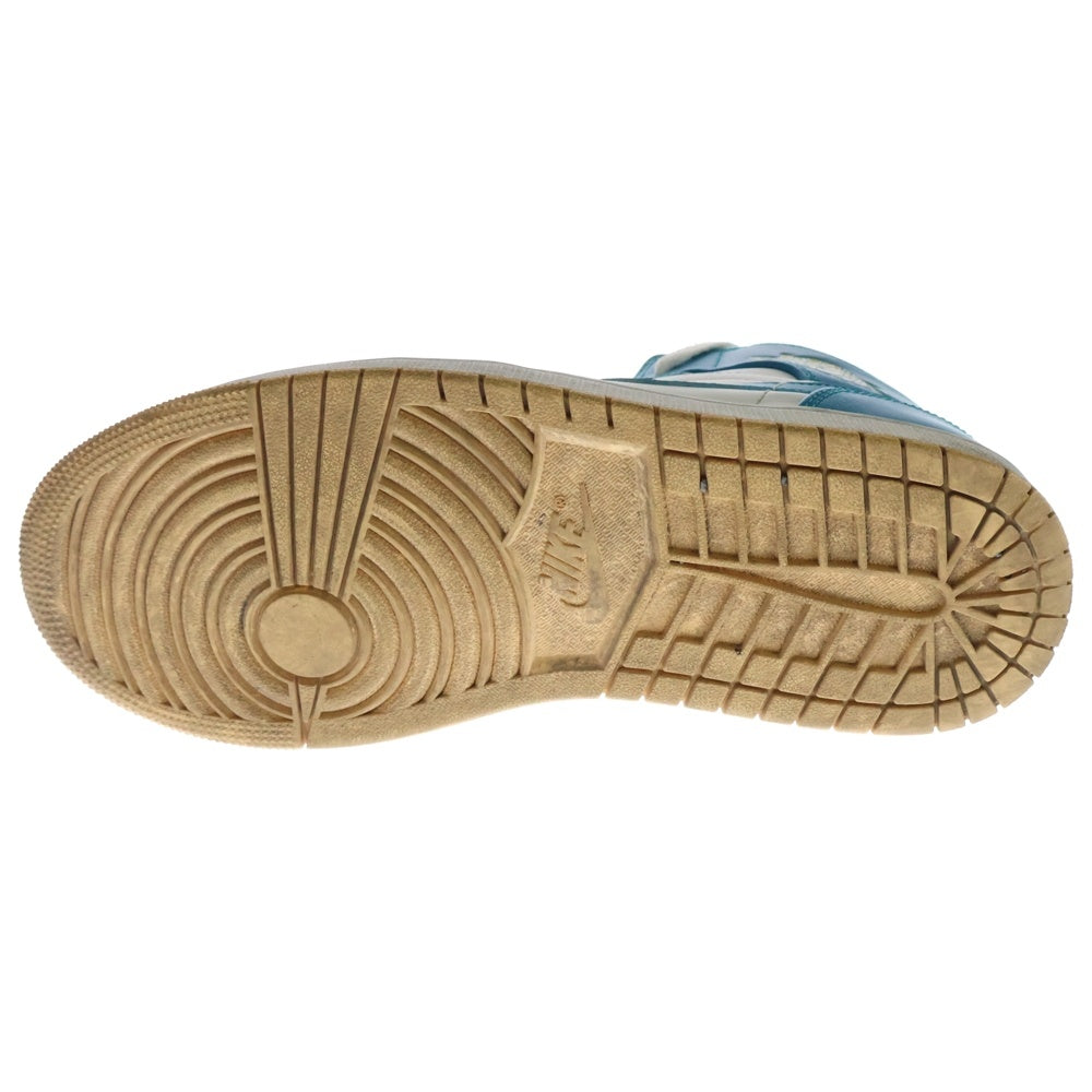 NIKE(ナイキ) AIR JORDAN 1 MIDD AQUATONE エアジョーダン1 ミッドカットスニーカー アクアトーン ホワイト/ブルー US8/26cm DQ8426-400