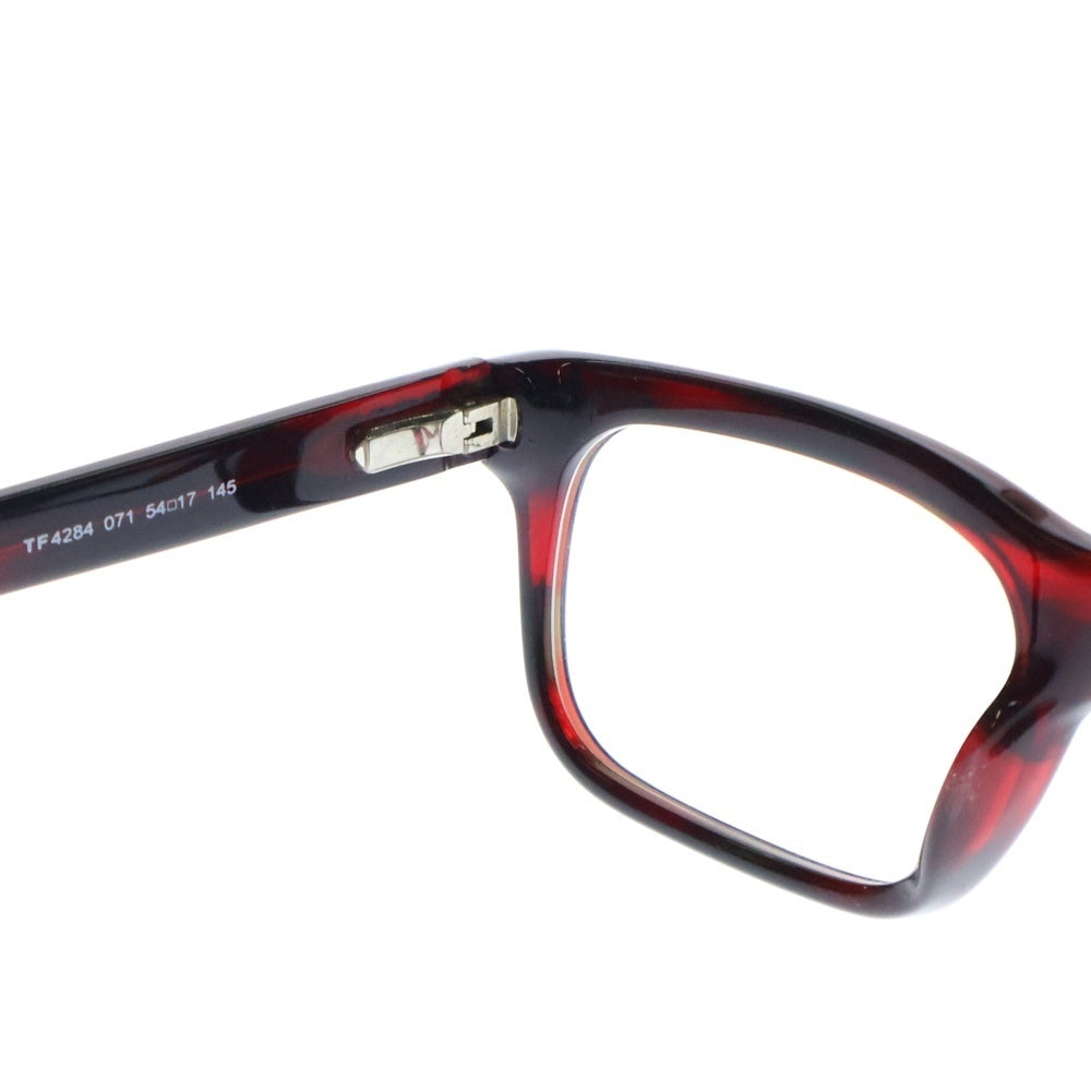 TOM FORD(トムフォード) スクエア フレーム サングラス アイウェア メガネ ブラックレッド TF4284