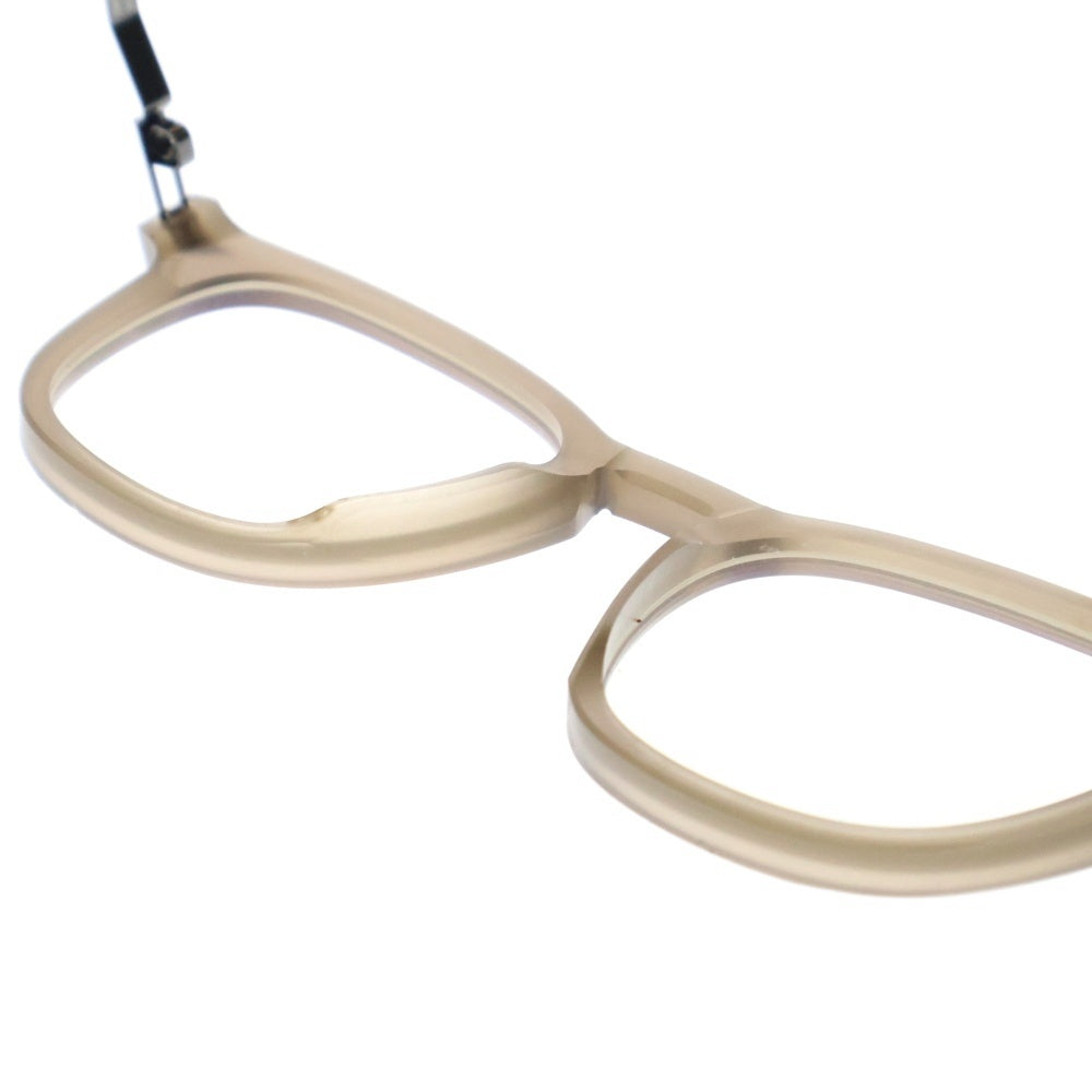 Maison Margiela(メゾンマルジェラ) ×MYKITA マイキータ スクエア アイウェア 眼鏡 ブラウン MMRAW012