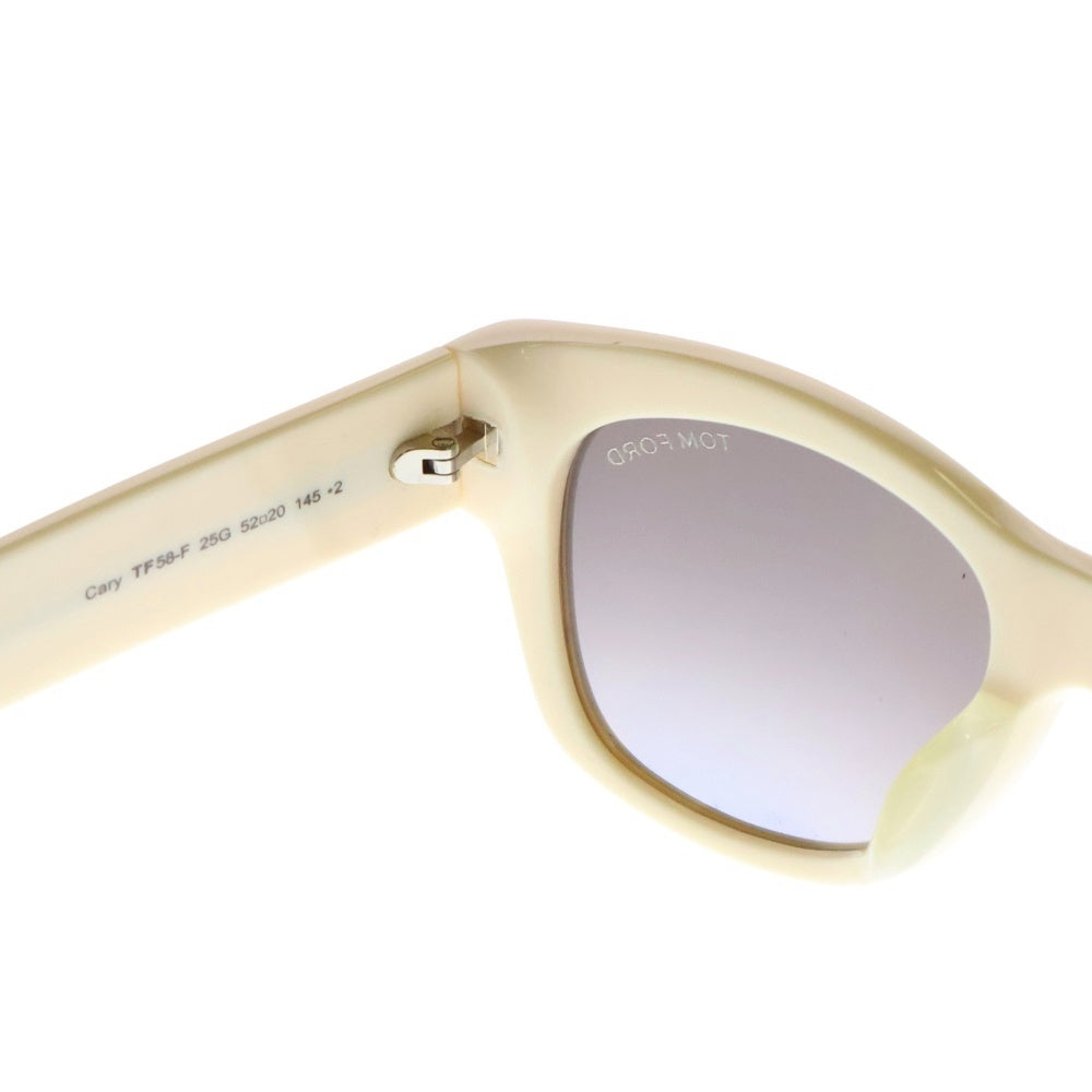 TOM FORD(トムフォード) Cary キャリー ウェリントン フルフィット サングラス アイウェア メガネ アイボリー TF58-F