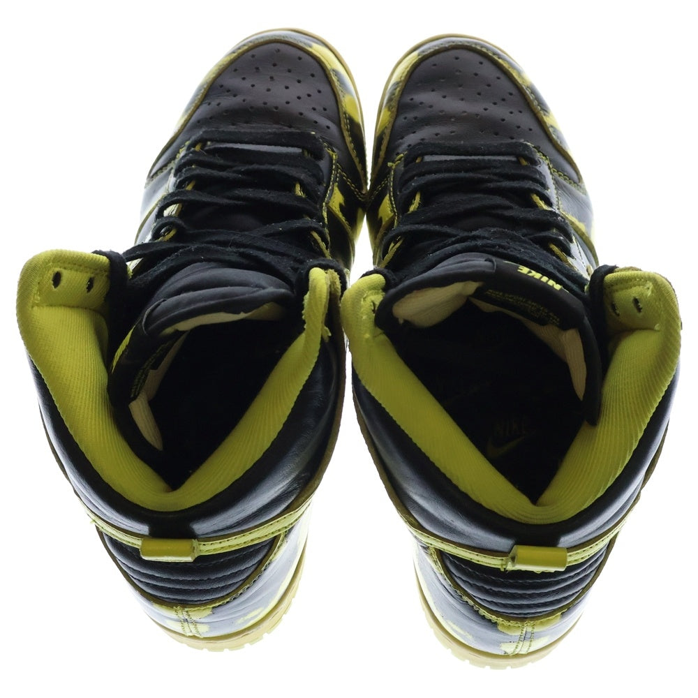 NIKE(ナイキ) DUNK HI 1985 SP YELLOW ACID WASH ダンク ハイカットスニーカー アシッドウォッシュ ブラック/イエロー US8.5/26.5cm DD9404-001