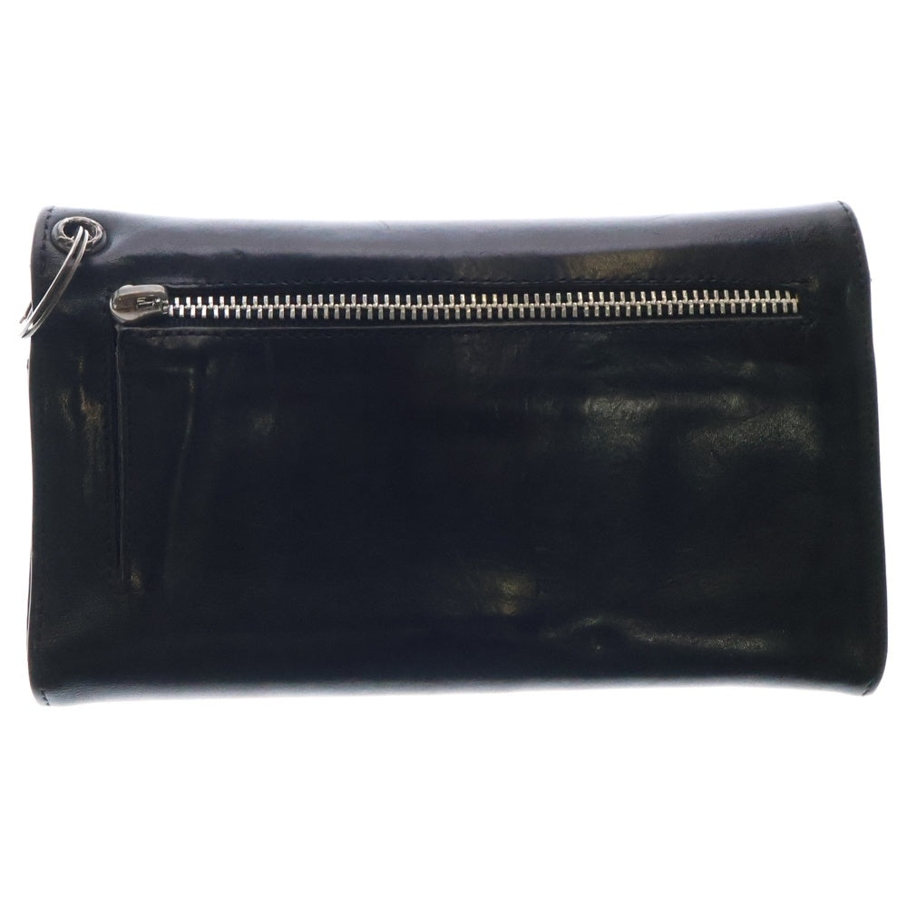 CHROME HEARTS(クロムハーツ) WAVE ウェーブ レザーウォレット 財布 ブラック BCA374