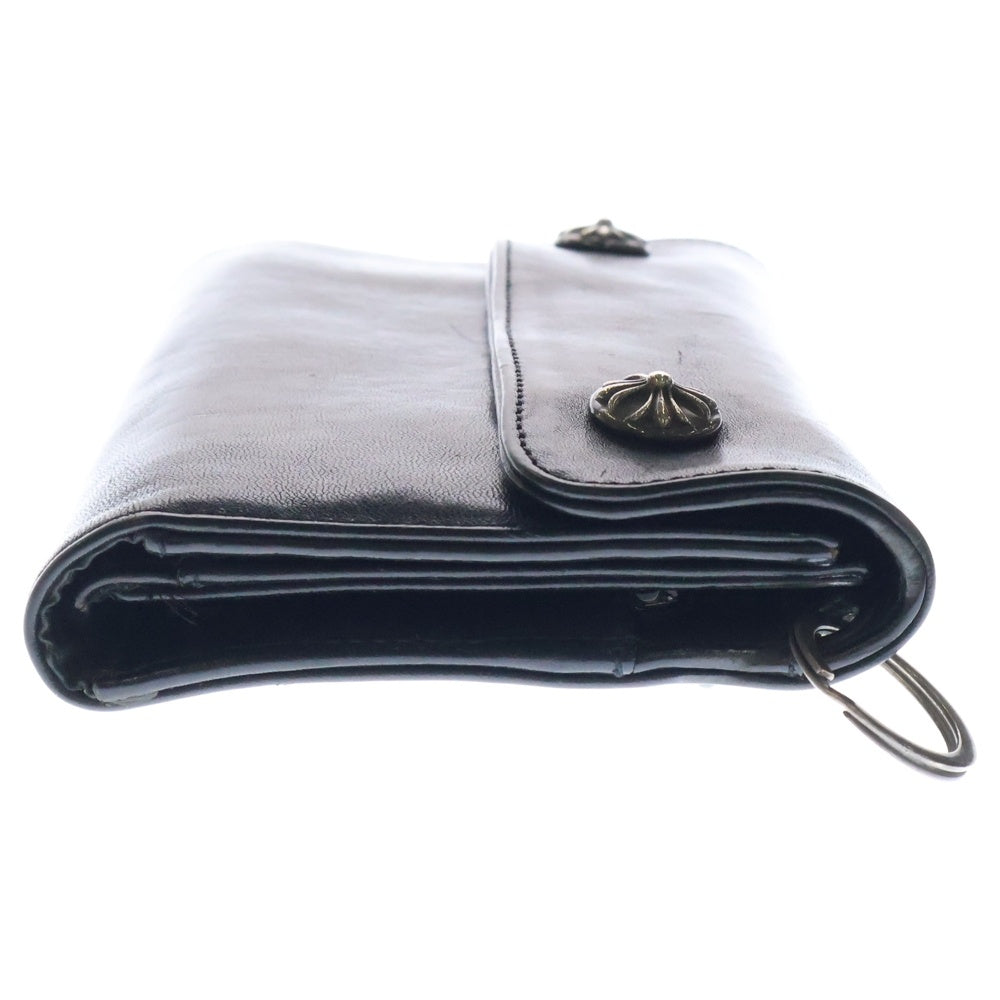 CHROME HEARTS(クロムハーツ) WAVE ウェーブ レザーウォレット 財布 ブラック BCA374