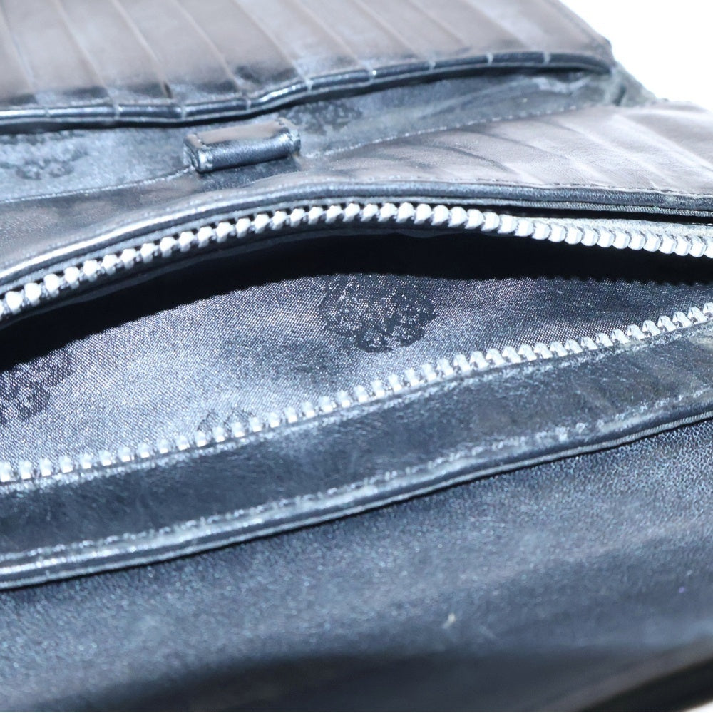 CHROME HEARTS(クロムハーツ) WAVE ウェーブ レザーウォレット 財布 ブラック BCA374