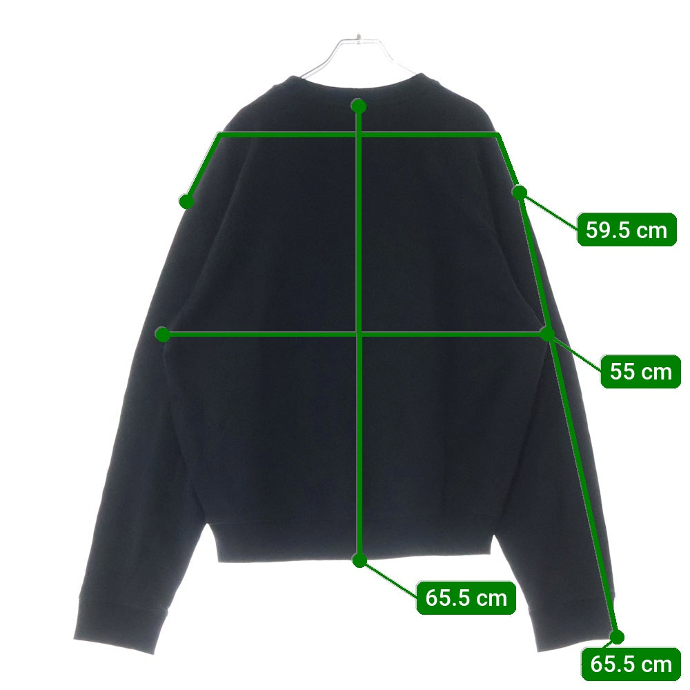 KENZO(ケンゾー) 21AW Pearl Tiger Head Embroidered Pattern Sweat Shirt エンブロイダード タイガー バラエティー スウェットトレーナー ブラック FA65SW1114XV