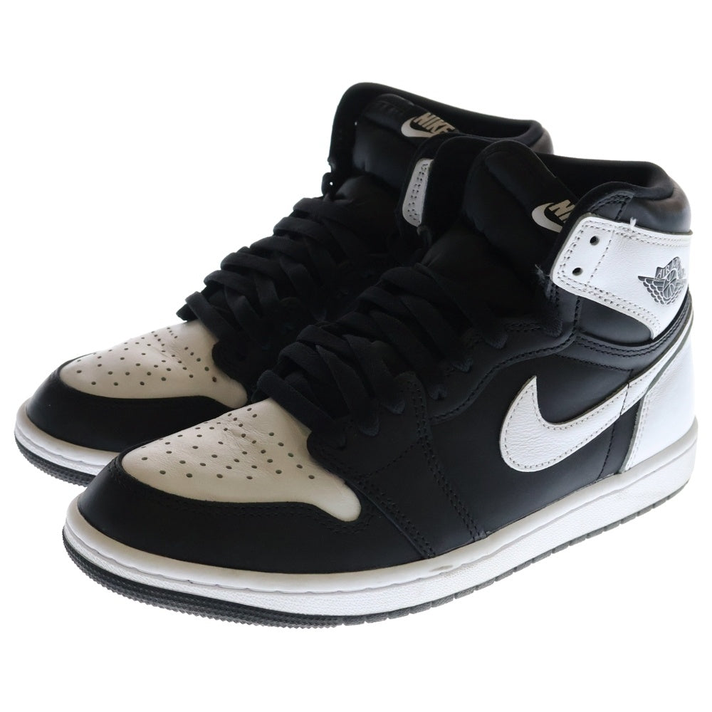 NIKE(ナイキ) AIR JORDAN 1 RETRO HIGH OG エアジョーダン 1 レトロ ハイカットスニーカー ブラック/ホワイト US8.5/26.5cm DZ5485-010